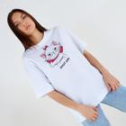 Футболка «Мари» Коты аристократы oversize, цвет белый 6487544 - фото 8480839