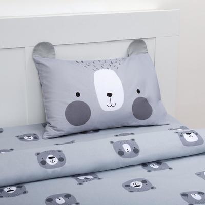 Постельное бельё 1.5-спальное «Этель» Gray bear, бязь