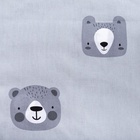Постельное бельё 1.5-спальное «Этель» Gray bear, бязь - Фото 3
