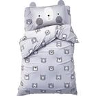 Постельное белье «Этель» 1,5 сп Gray bear 143х215 см, 150х214 см, 50х70 см -1 шт - Фото 2