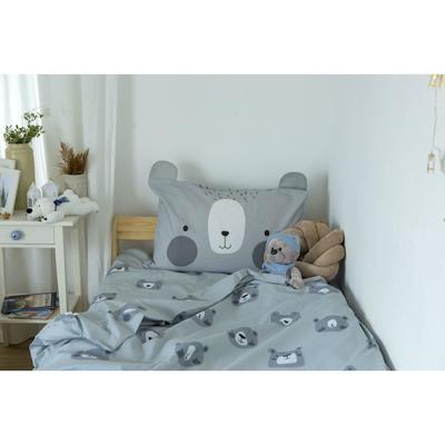Постельное бельё 1.5-спальное «Этель» Gray bear, бязь