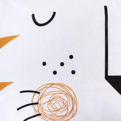 Постельное бельё 1.5-спальное «Этель» Sleepy tiger, бязь