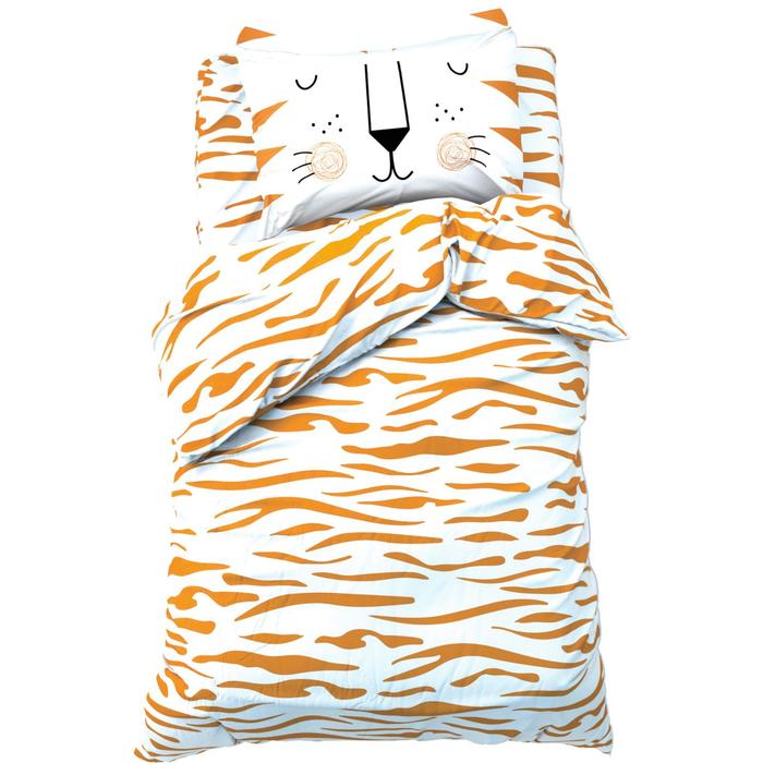 Постельное белье Этель 1,5 сп Sleepy tiger 143х215 см, 150х214 см, 50х70 см -1 шт