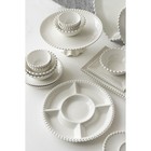 Менажница Magistro «Лакомка», d=30 см, 5 ячеек, фарфор, белая - Фото 4