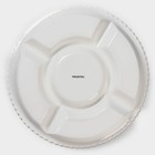 Менажница Magistro «Лакомка», d=30 см, 5 ячеек, фарфор, белая - Фото 3