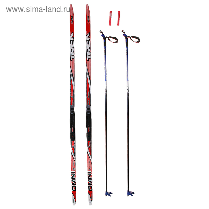 Лыжи Trek 160. Лыжные палки Trek. Лыжи 160 см с креплением NNN. Лыжи трек Омни насечки. Купить лыжи 160