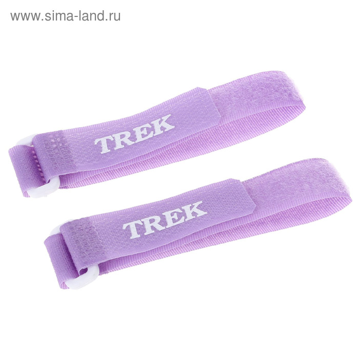 Зажим-липучка для лыж узкий TREK, цвет сиреневый - Фото 1