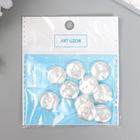 Бусины для творчества пластик «Круглый плоский жемчуг», набор 10 шт., 1.6?1.6?0.5 см (комплект 2 шт) - фото 24379558