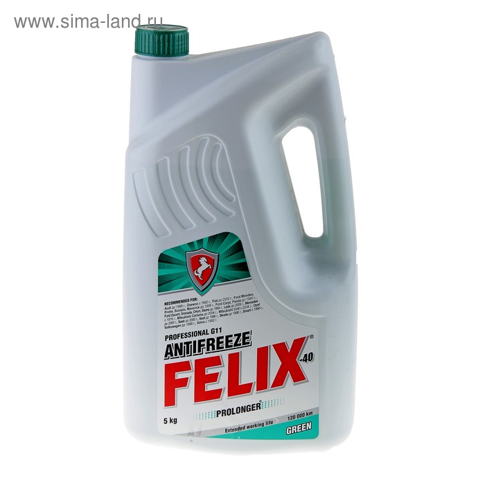 Антифриз FELIX Prolonger-40 G11 зеленый 5 кг - Фото 1