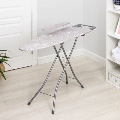 Доска гладильная Nika «Белль Классик 3», 112×34.5 см, два положения высоты 70, 80 см, европодставка микс