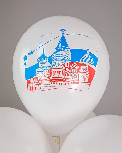 Воздушные шары латексные 12" «Россия», 25 шт., МИКС