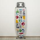 Доска гладильная Nika «Ника 10», 122×40 см, регулируемая высота до 90 см, европодставка, МИКС - Фото 4