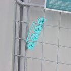 Сушилка для белья напольная складная, рабочая длина 20 м, высота от пола 95 см, ширина 54 см, серая, ножки МИКС - Фото 12