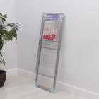 Сушилка для белья напольная складная, рабочая длина 20 м, высота от пола 95 см, ширина 54 см, серая, ножки МИКС - Фото 8