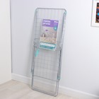 Сушилка для белья напольная складная, рабочая длина 20 м, высота от пола 95 см, ширина 54 см, серая, ножки МИКС - Фото 10