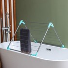Сушилка для белья на ванну складная, рабочая длина 10 м, цвет МИКС - Фото 3