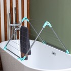 Сушилка для белья на ванну складная, рабочая длина 10 м, цвет МИКС - Фото 5