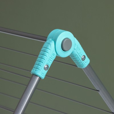 Сушилка для белья на ванну складная, рабочая длина 10 м, МИКС