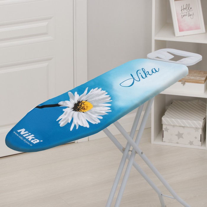 Чехол для гладильной доски Nika, 130×52 см, с поролоном, МИКС - Фото 1