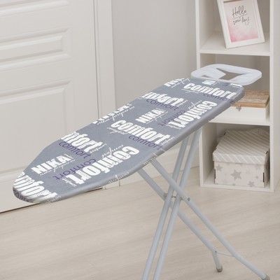 Чехол для гладильной доски Nika, 125×40 см, с поролоном, антипригарный, МИКС