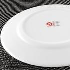 Тарелка десертная Доляна «Бархатная роза», d=20 см, стеклокерамика, цвет белый - Фото 3