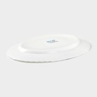 Блюдо сервировочное Avvir «Лист папоротника», овальное, 30×22 см, стеклокерамика, белое - Фото 3