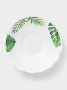 Салатник Доляна «Лист папоротника», 430 мл, d=15.5 см, стеклокерамика, белый - Фото 2