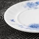 Тарелка пирожковая Доляна «Синий бриз», d=15 см, стеклокерамика, цвет белый - Фото 2