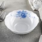 Салатник Доляна «Синий бриз», 430 мл, d=15,5 см, стеклокерамика - Фото 1