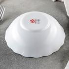 Салатник Доляна «Нежные маки», 430 мл, d=15,5 см, стеклокерамика - Фото 3