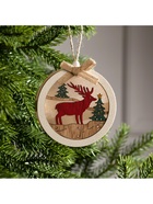 Ёлочная игрушка «Шар с оленёнком», 10×10×3 см, от батареек, свечение тёплое белое - Фото 5