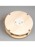 Ёлочная игрушка «Шар со свечками», 10×10×3 см, от батареек, свечение тёплое белое - Фото 6