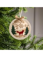 Ёлочная игрушка «Шар с лисёнком», 10×10×2 см, от батареек, свечение тёплое белое - Фото 5