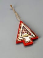 Ёлочная игрушка «Ёлка с Дедом Морозом и машиной», 12.5×9.5×1.5 см, от батареек, свечение тёплое белое - Фото 7