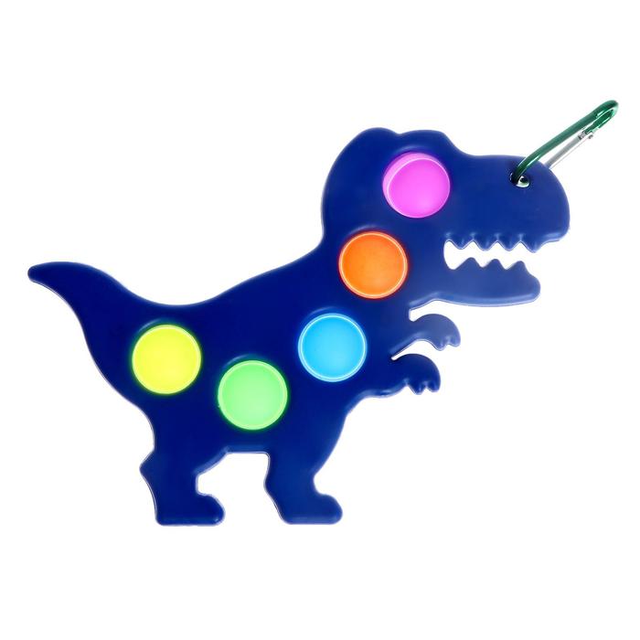Развивающая игра Симпл Димпл, «Вечная пупырка», динозавр, цвета МИКС - Фото 1