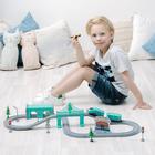 Железная дорога для детей «Мой город», 66 предметов, на батарейках - фото 109569913