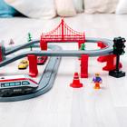Железная дорога для детей «Мой город», 80 предметов, на батарейках - Фото 6