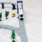 Железная дорога для детей «Мой город», 64 предмета, на батарейках - Фото 10