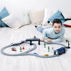 Железная дорога для детей «Мой город», 70 предметов, на батарейках - фото 109605491