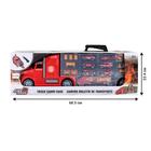 Автовоз кейс Givito «Служба спасения», с машинками, с тоннелем, цвет красный, 64 см - Фото 4