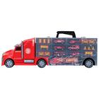 Автовоз кейс Givito «Служба спасения», с машинками, с тоннелем, цвет красный, 64 см - Фото 8