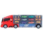 Автовоз кейс Givito «Мой город», с машинками, с тоннелем, цвет красный, 51.5 см - Фото 8