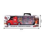 Автовоз кейс Givito «Служба спасения», с машинками, с тоннелем, цвет красный, 54 см - Фото 4