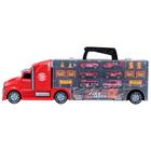 Автовоз кейс Givito «Служба спасения», с машинками, с тоннелем, цвет красный, 54 см - Фото 8