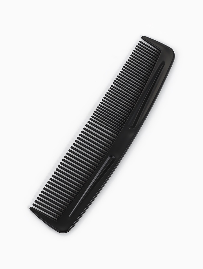 Расчёска, 12×2.5(±1) см, чёрная - Фото 1