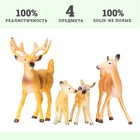 Набор фигурок «Мир диких животных: семья оленей», 4 предмета - Фото 7