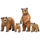 Набор фигурок «Мир диких животных: семья медведей», 4 предмета - Фото 1
