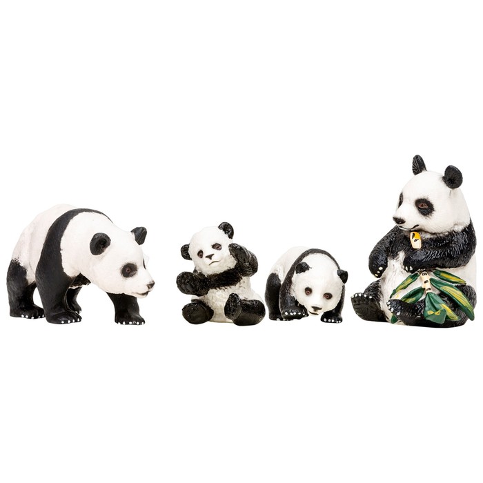 Набор фигурок «Мир диких животных: семья панд», 4 предмета - фото 1905802063