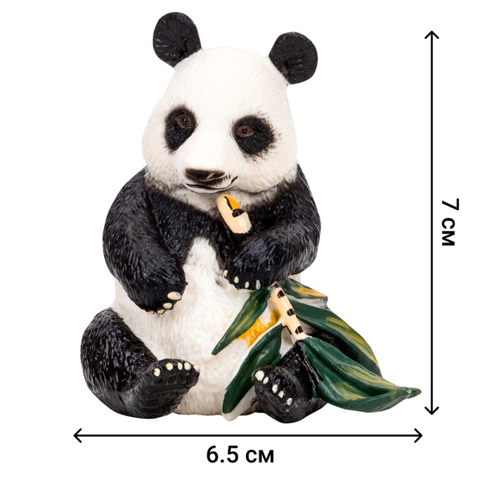 Набор фигурок «Мир диких животных: семья панд», 4 предмета - фото 1905802066