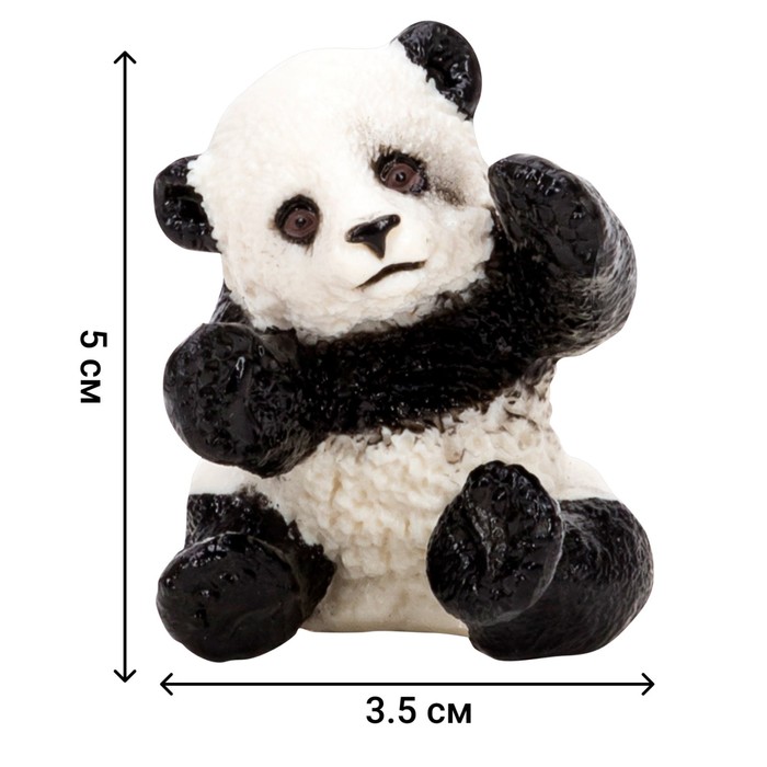 Набор фигурок «Мир диких животных: семья панд», 4 предмета - фото 1905802068